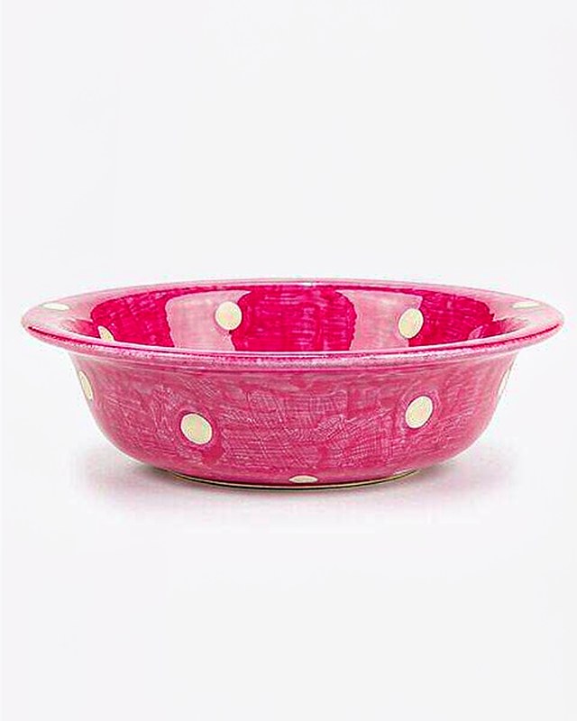 Confetti Dots Pasta Bowl in Cerise