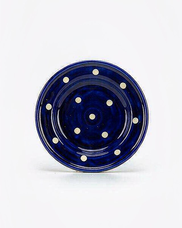 Confetti Dots Side Plate in Cobalt